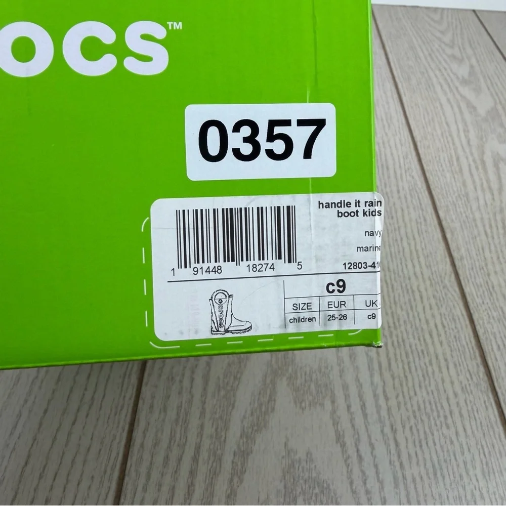 Crocs Kids’ Handle It Rain Boots c9 Navy Blue $45 Children's Shoes
